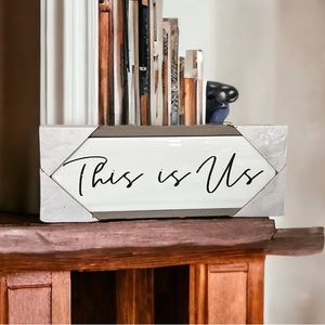 NEW Blank Canvas Collections - THIS IS US  Decorative Sign